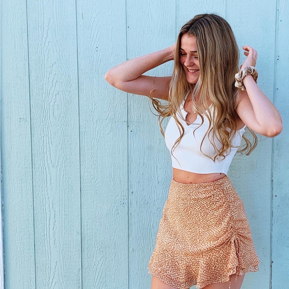Isabelle’s Cabinet Cotton Candy LA Floral Skirt Small